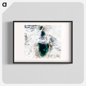 アートポスター-Sediment Transformation of Lake Michigan
 - 上空からの地球 Poster.