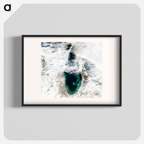 アートポスター-Sediment Transformation of Lake Michigan
 - 上空からの地球 Poster.