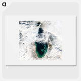 アートポスター-Sediment Transformation of Lake Michigan
 - 上空からの地球 Poster.