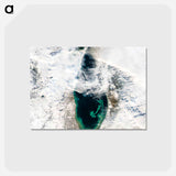 アートポストカード-Sediment Transformation of Lake Michigan
 - 上空からの地球 Postcard.