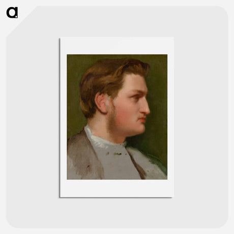 アートポストカード-Portrait of Paul Valpinçon - エドガー ドガ Postcard.