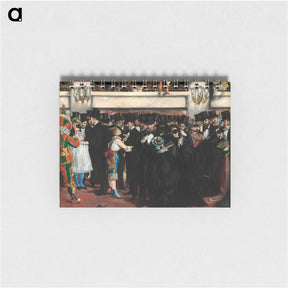 アートメモ帳-Masked Ball at the Opera - エドゥアール マネ Memo.