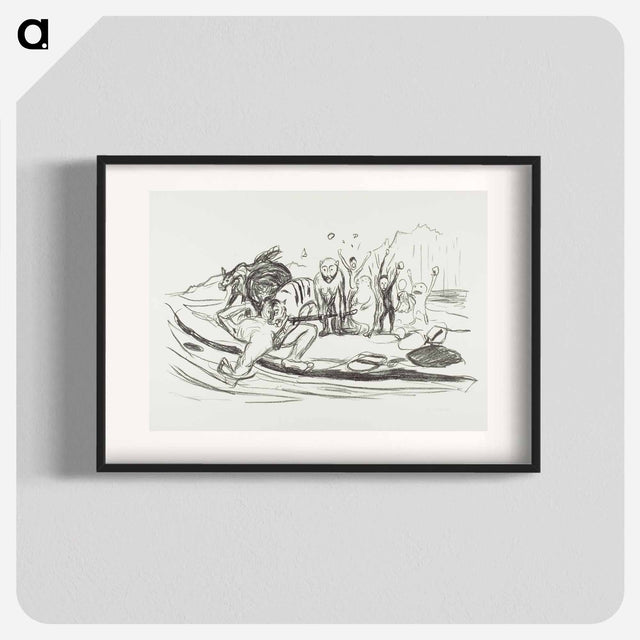 アートポスター-Alpha’s Death - エドヴァルド ムンク Poster.