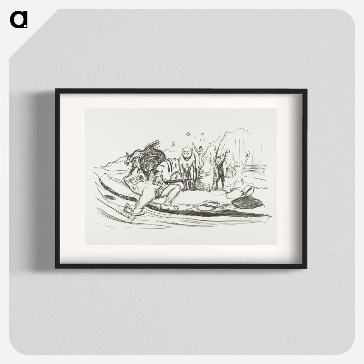 Alpha’s Death - エドヴァルド ムンク Poster.