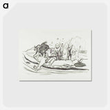 アートポストカード-Alpha’s Death - エドヴァルド ムンク Postcard.