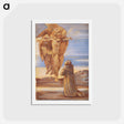 アートポストカード-St. Francis Receiving the Stigmata - エドワード バーン ジョーンズ Postcard.