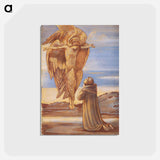 アートポストカード-St. Francis Receiving the Stigmata - エドワード バーン ジョーンズ Postcard.