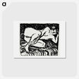 アートポストカード-Reclining Nude - エルンスト ルートヴィヒ キルヒナー Postcard.
