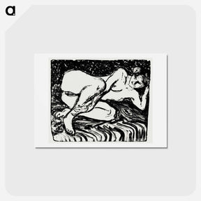 アートポストカード-Reclining Nude - エルンスト ルートヴィヒ キルヒナー Postcard.