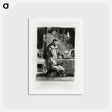 アートポストカード-Faust in his Study - ウジェーヌ ドラクロワ Postcard.