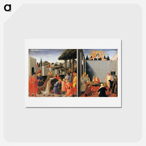アートポストカード-The Story of St. Nicholas - フラ アンジェリコ Postcard.