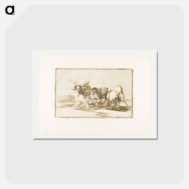 アートポストカード-The Art of Bullfighting - フランシスコ デ ゴヤ Postcard.