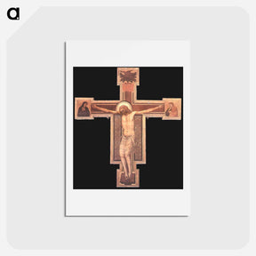 アートポストカード-The Crucifixion - ジョット ディ ボンドーネ Postcard.