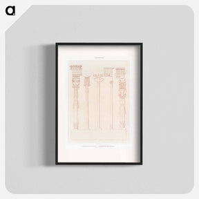 アートポスター-Egyptian Columns and Aedicules
 - エジプト美術史 Poster.