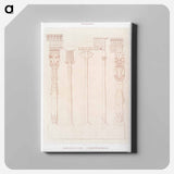 アートパネル-Egyptian Columns and Aedicules
 - エジプト美術史 Canvas.