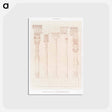 アートポストカード-Egyptian Columns and Aedicules
 - エジプト美術史 Postcard.
