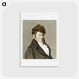 アートポストカード-Portrait of Wouter Johannes van Troostwijk - ジャン ベルナール Postcard.
