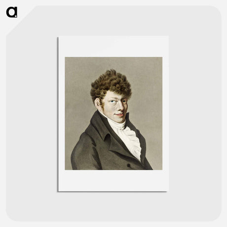 アートポストカード-Portrait of Wouter Johannes van Troostwijk - ジャン ベルナール Postcard.