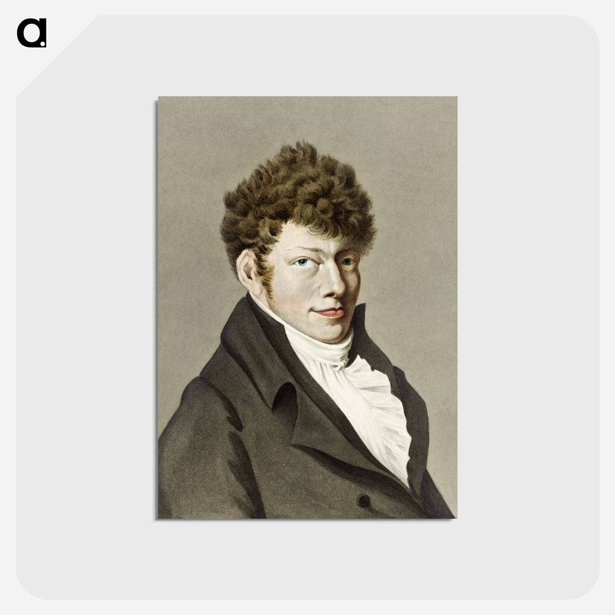 アートポストカード-Portrait of Wouter Johannes van Troostwijk - ジャン ベルナール Postcard.