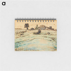 アートメモ帳-Farm on the hills of the Ardoisière near Cusset - ジャン フランソワ ミレー Memo.