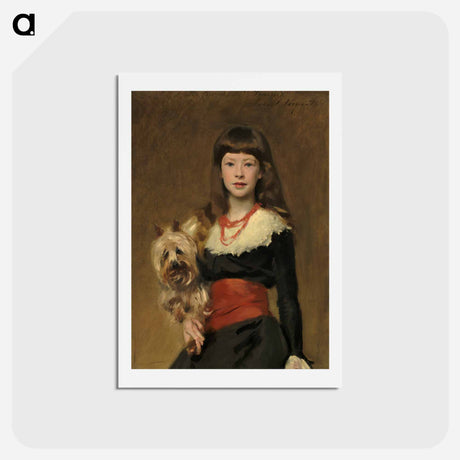 アートポストカード-Miss Beatrice Townsend - ジョン シンガー サージェント Postcard.