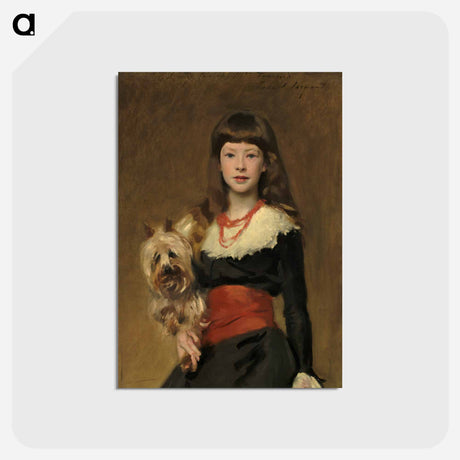 アートポストカード-Miss Beatrice Townsend - ジョン シンガー サージェント Postcard.