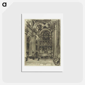 アートポストカード-The High Altar, Escorial
 - ジョセフ ペネル Postcard.