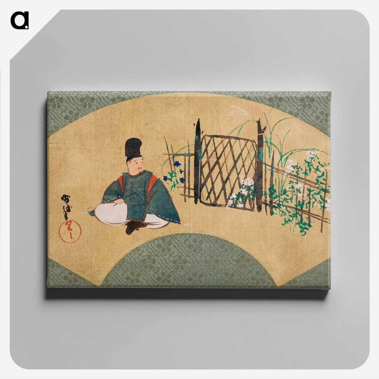 アートパネル-Painting with Kogō in Sagano - 神坂 雪佳 Canvas.