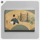 アートパネル-Painting with Kogō in Sagano - 神坂 雪佳 Canvas.