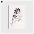 アートポストカード-Margot, Resting Arms on Back of Armchair - メアリー カサット Postcard.