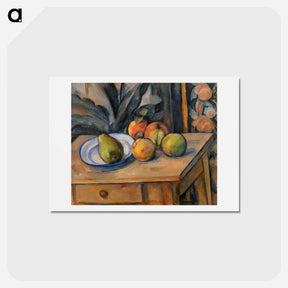 アートポストカード-The Large Pear - ポール セザンヌ Postcard.