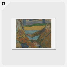 アートポストカード-The Painter of Sunflowers - ポール ゴーギャン Postcard.