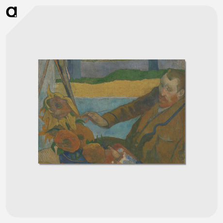 アートポストカード-The Painter of Sunflowers - ポール ゴーギャン Postcard.