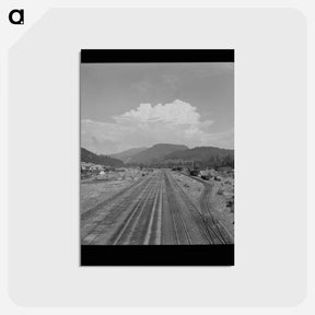 アートポストカード-Railroad Tracks, Oakridge
 - ラッセル リー Postcard.