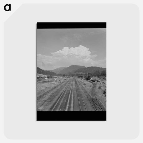 アートポストカード-Railroad Tracks, Oakridge
 - ラッセル リー Postcard.