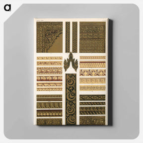 アートパネル-Nineteenth-Century Ornamental Pattern
 - 装飾の文法 Canvas.