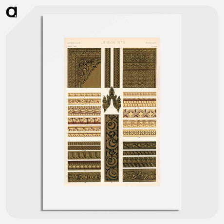 アートポスター-Nineteenth-Century Ornamental Pattern
 - 装飾の文法 Poster.