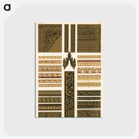 アートポストカード-Nineteenth-Century Ornamental Pattern
 - 装飾の文法 Postcard.