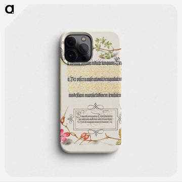 Basil Thyme, Insect, and Herb Robert from Mira Calligraphiae Monumenta
 - 書道のお手本 Phone Case.