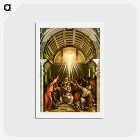 アートポストカード-Pentecost - ティツィアーノ ヴェチェッリオ Postcard.