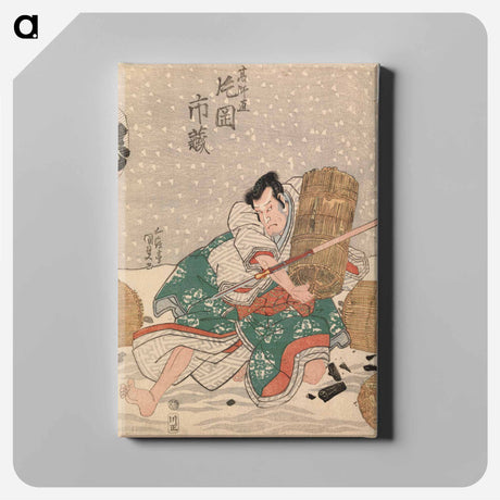 アートパネル-Actor Kataoka Ichizo in the Play Kanadehon Chushingura
 - 歌川 国貞 Canvas.