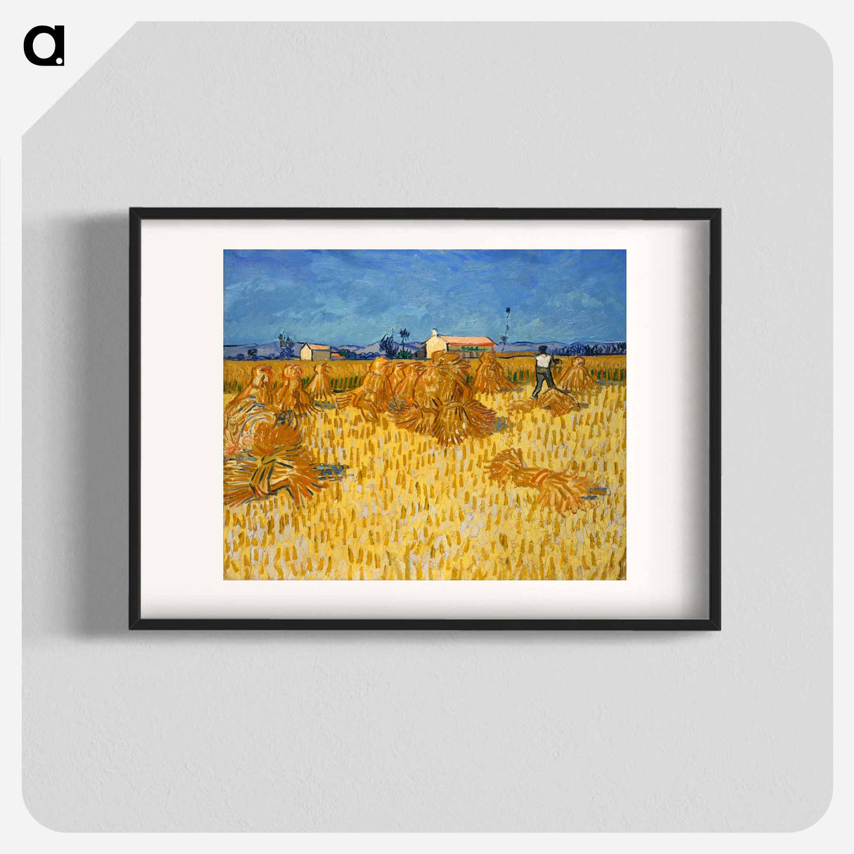 Corn Harvest in Provence - Vincent van Gogh Poster.