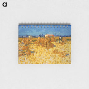 アートメモ帳-Corn Harvest in Provence - フィンセント ファン ゴッホ Memo.