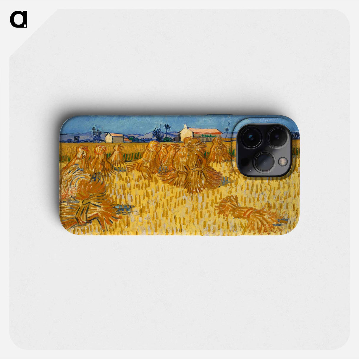 Corn Harvest in Provence - フィンセント ファン ゴッホ Phone Case.