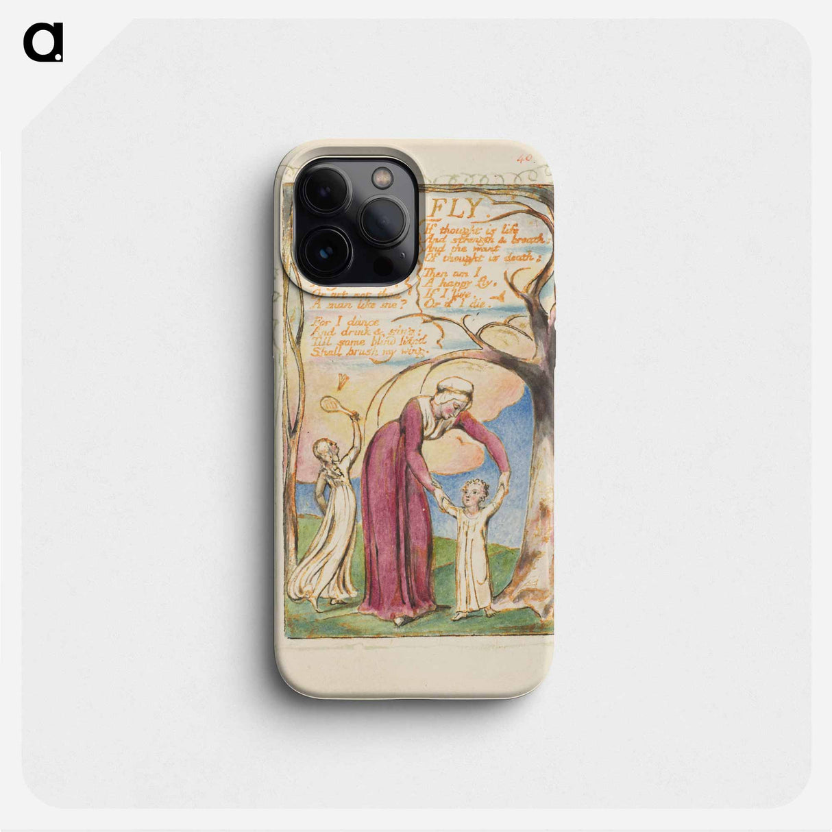 Songs of Innocence and of Experience: The Fly - ウィリアム ブレイク Phone Case.