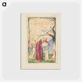 アートポストカード-Songs of Innocence and of Experience: The Fly - ウィリアム ブレイク Postcard.