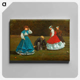 Croquet Scene - Winslow Homer Canvas.