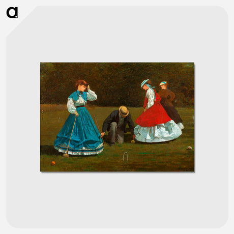 アートポストカード-Croquet Scene - ウィンスロー ホーマー Postcard.