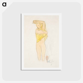 アートポストカード-Study of a Nude
 - イェール大学アートギャラリー Postcard.