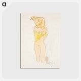 アートポストカード-Study of a Nude
 - イェール大学アートギャラリー Postcard.